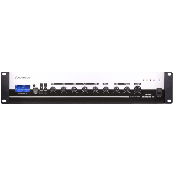 AM-350D - Amplificateur mélangeur multimédia 350W en 100V - Face avant