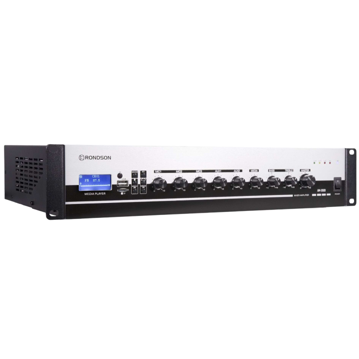 AM-350D - Amplificateur mélangeur multimédia 350W en 100V - Face avant coté