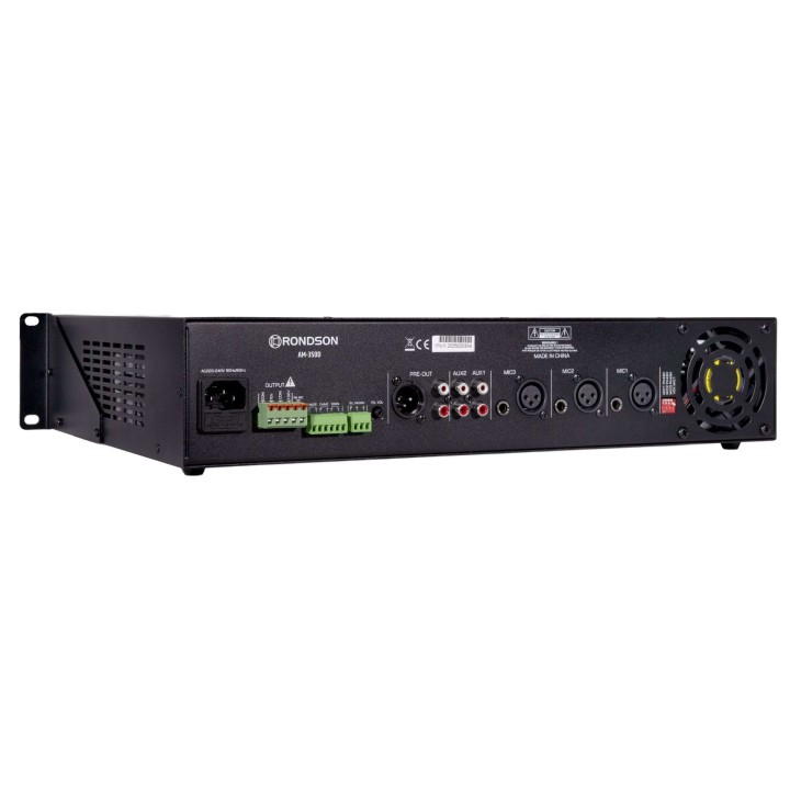 AM-350D - Amplificateur mélangeur multimédia 350W en 100V - Face arrière coté