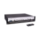 AM-350D - Amplificateur mélangeur multimédia 350W en 100V - Face avant et télécommande