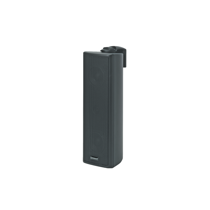 Colonne acoustique noire 100V  avec haut parleurs 15W 