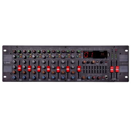 3U rack-mountable multimedia mixer