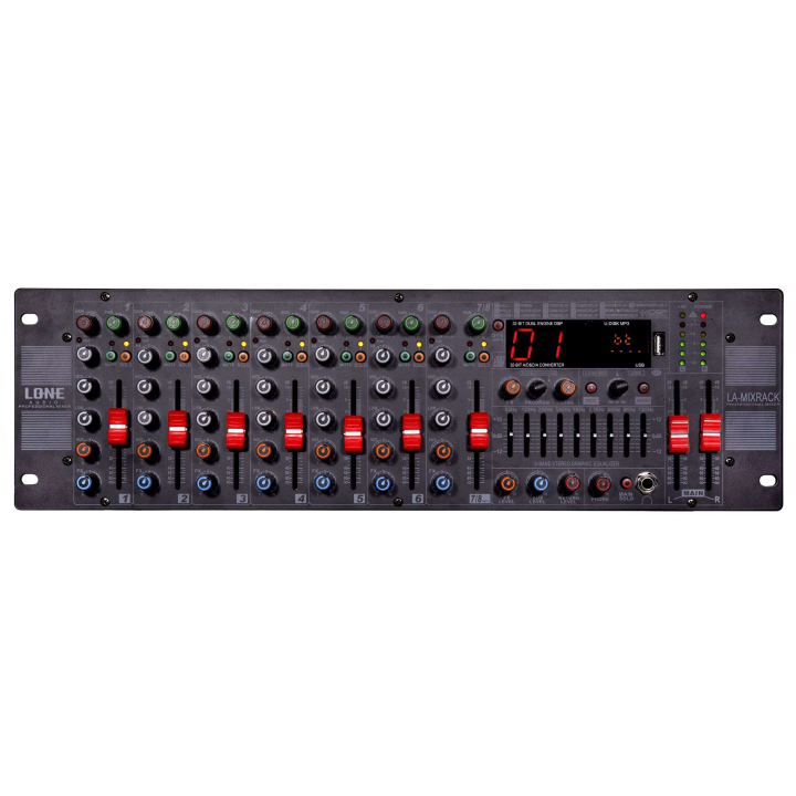 3U rack-mountable multimedia mixer