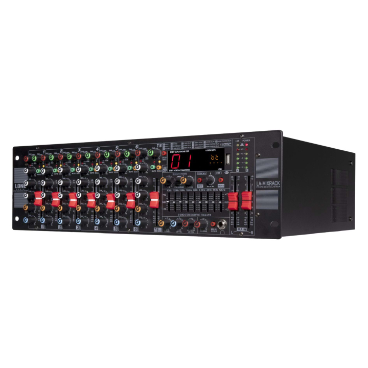 3U rack-mountable multimedia mixer