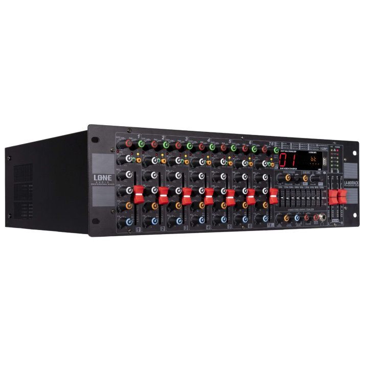 3U rack-mountable multimedia mixer