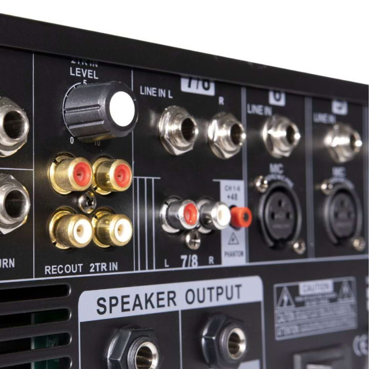 LA-MIXRACK - Table de mixage multimédia rackable 3U - Face arrière zoom