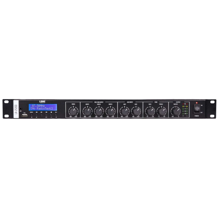 LA-2120D -Amplificateur mélangeur class D stéréo 2 x 120W - Face avant