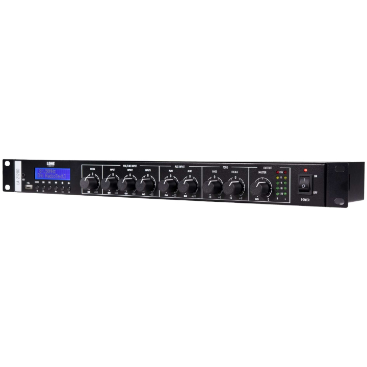 LA-2120D -Amplificateur mélangeur class D stéréo 2 x 120W - Face avant