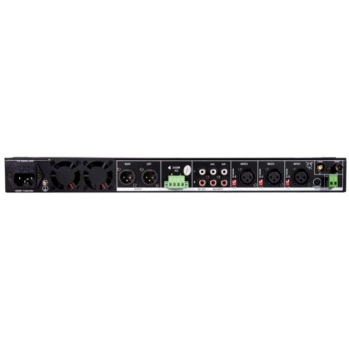 LA-2120D -Amplificateur mélangeur class D stéréo 2 x 120W - Face arrière