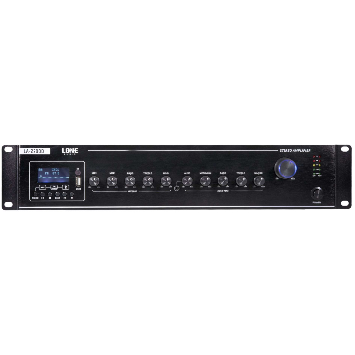 Amplificateur mélangeur class D stéréo 2 x 120W en 4 ohms