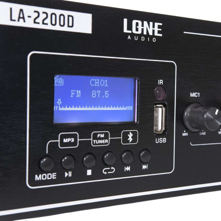Amplificateur mélangeur class D stéréo 2 x 120W en 4 ohms