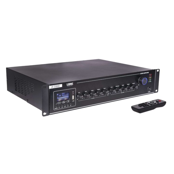 2 x 120W 4 ohm stereo class D mixing amplifier