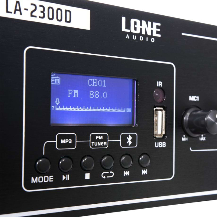 Amplificateur mélangeur class D stéréo 2 x 120W en 4 ohms