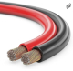 100m reel of 2 x 0.75 mm transparent speaker cable