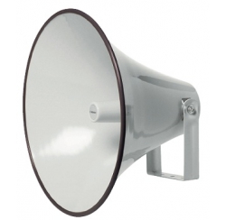 Horn speaker in white aluminium