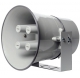 Pavillon circulaire aluminium gris clair - 4 trompes