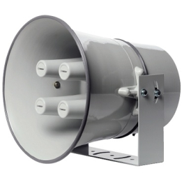 Pavillon circulaire aluminium gris clair - 4 trompes