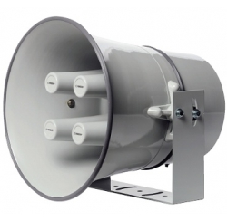 light grey aluminium horn loudspeaker - 4 horns