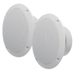 Pair of white "marine" speakers