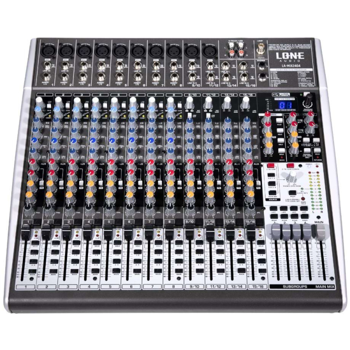 LA-MIX2404 - Table de mixage multimédia 24 canaux - Face avant