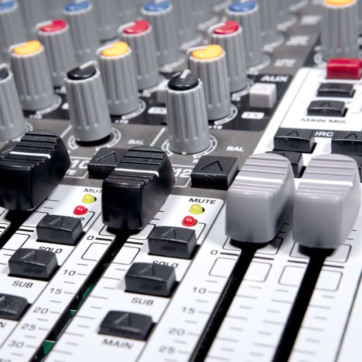 12 channel multimedia mixer