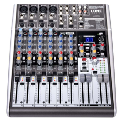 8 channel audio mixer rack