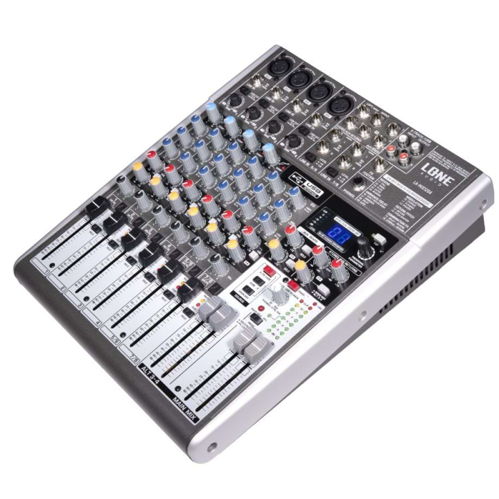 8 channel audio mixer rack