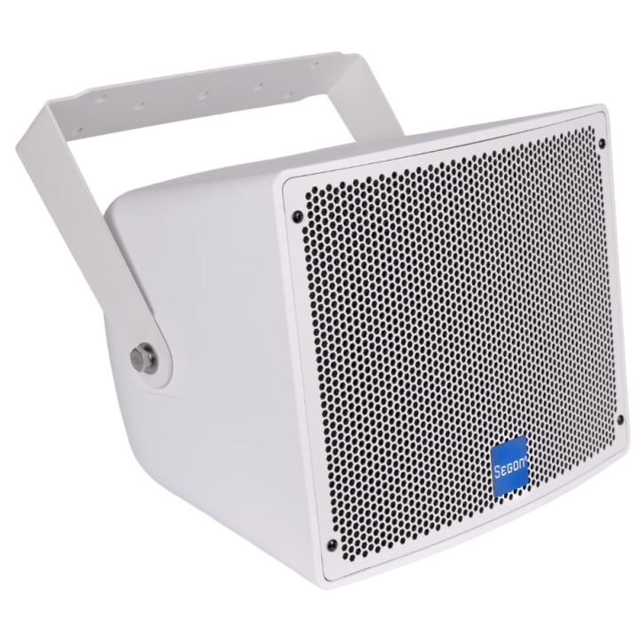 JS-FWT10B - Enceintes compactes IP66 en 2 voies coaxiales 200W blanche - Face avant coté