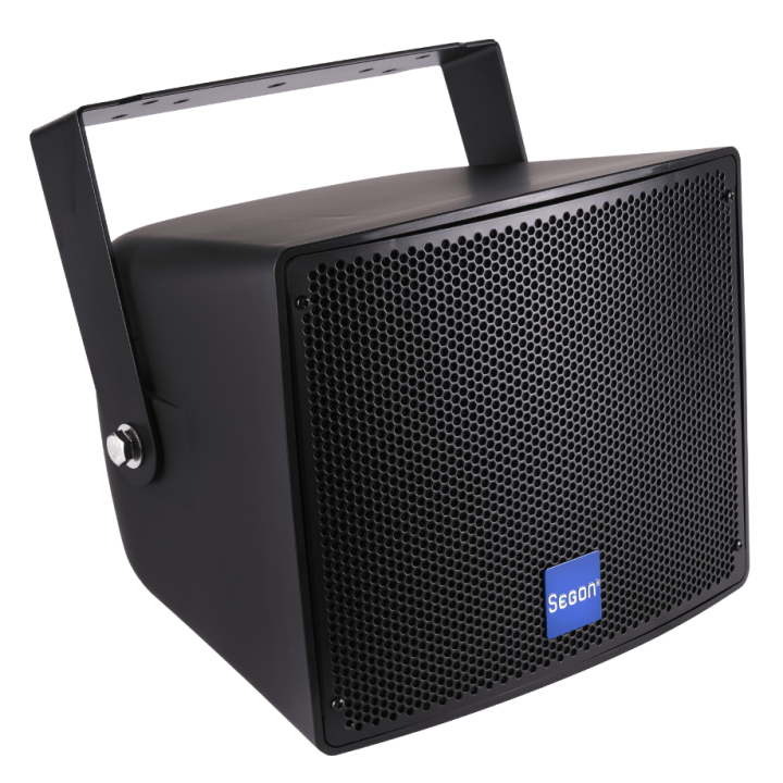 JS-FWT08N - Enceintes compactes IP66 en 2 voies coaxiales 150W noire - Face avant coté