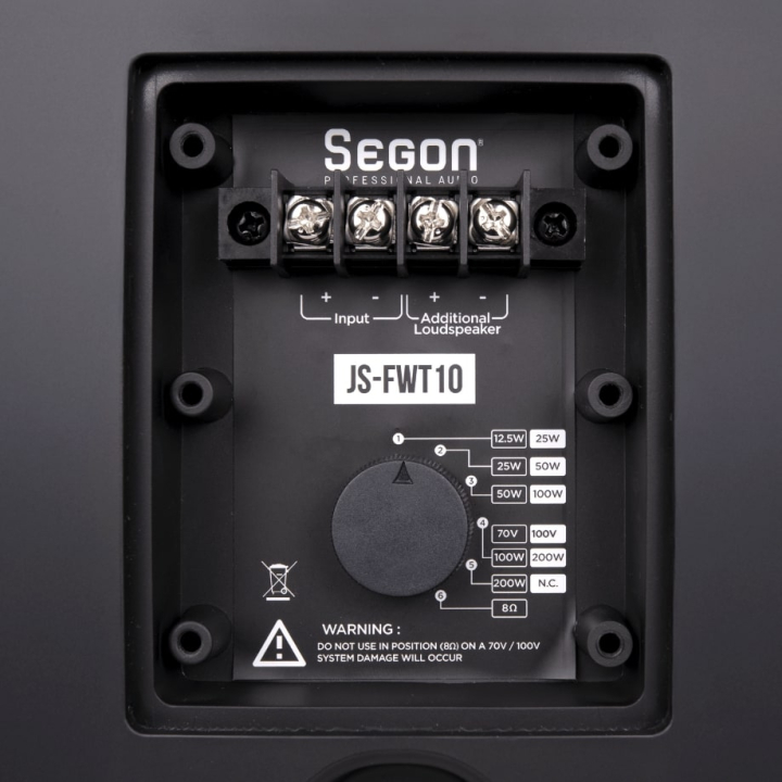 Compact IP66 2-way coaxial 200W black speakers