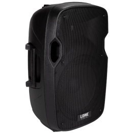 LA-12A - Enceinte amplifiée portable 160W avec 2 micro UHF - USB/SD/MP3/BLUETOOTH - Face avant côté gauche
