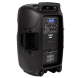 Altoparlante amplificato portatile da 240W con 2 microfoni UHF - USB/SD/MP3/BLUETOOTH