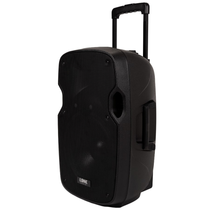 240W portable powered speaker with 2 UHF microphones - USB/SD/MP3/BLUETOOTH