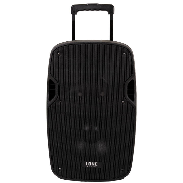 240W portable powered speaker with 2 UHF microphones - USB/SD/MP3/BLUETOOTH