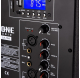 480W portable powered speaker with 2 UHF microphones - USB/SD/MP3/BLUETOOTH