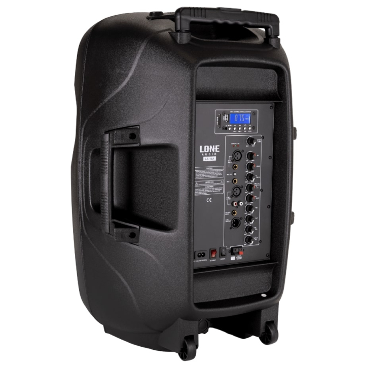 Altoparlante amplificato portatile da 480W con 2 microfoni UHF - USB/SD/MP3/BLUETOOTH