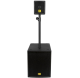 Sistema amplificado subwoofer/altavoz de 1600 W
