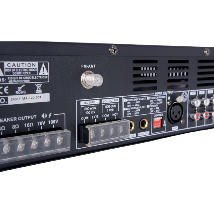 Amplifier preamplifier 120 W bluetooth
