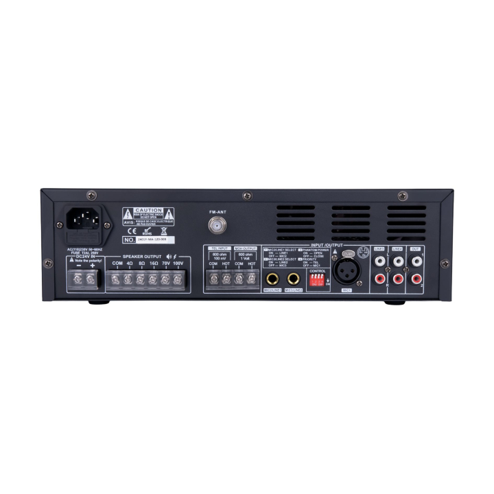 MA-120 Amplificateur mélangeur multimédia 120W en 100V