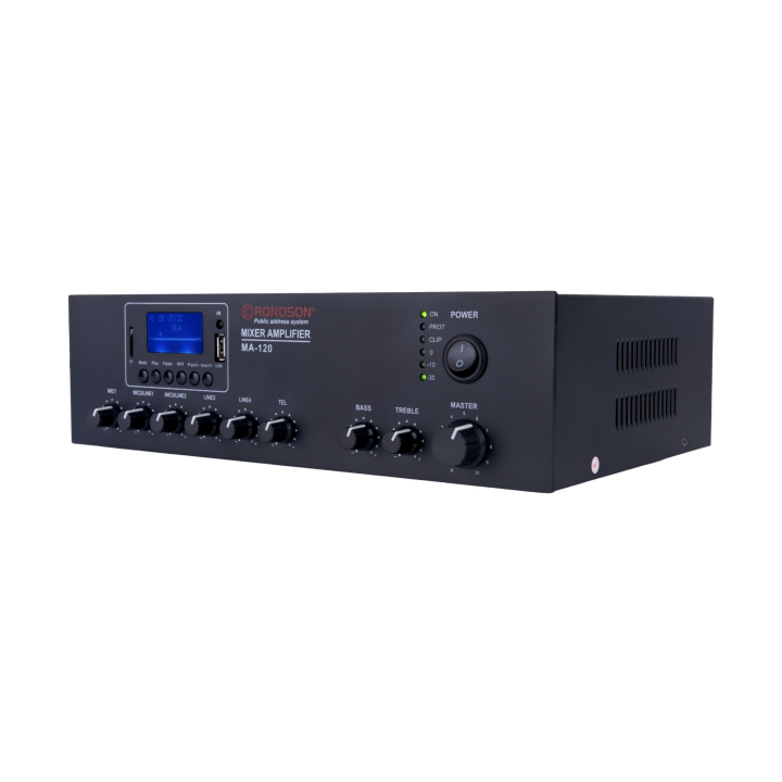 MA-120 Amplificateur mélangeur multimédia 120W en 100V