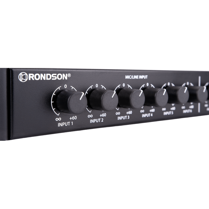 Preamplificador mezclador con 9 entradas Micrófono / Linea