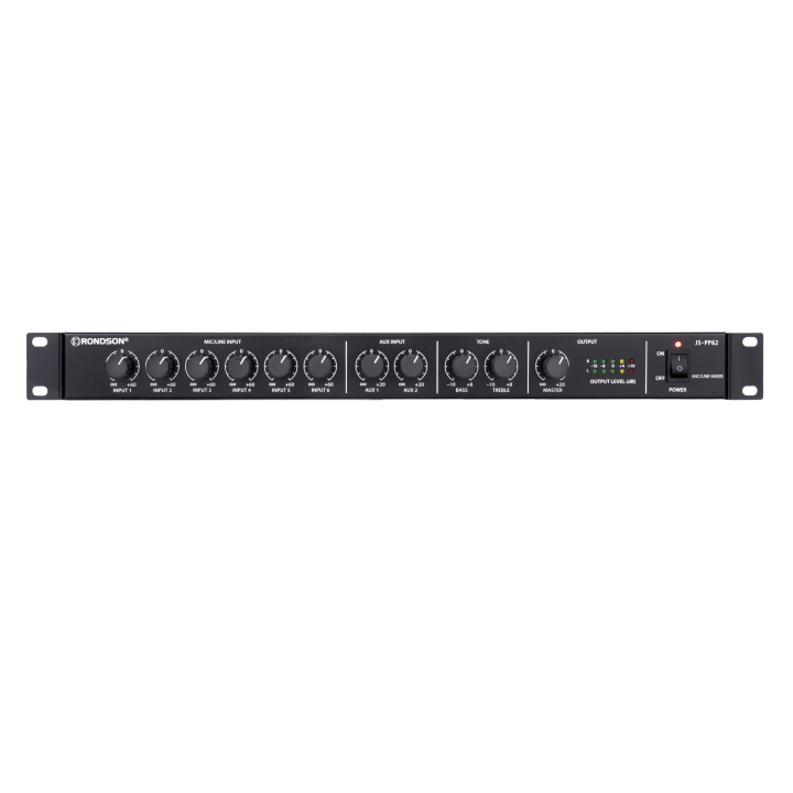 Preamplificador mezclador con 9 entradas Micrófono / Linea