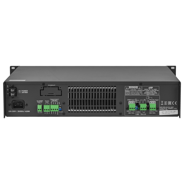 PA 124 DP Ampli face arrière