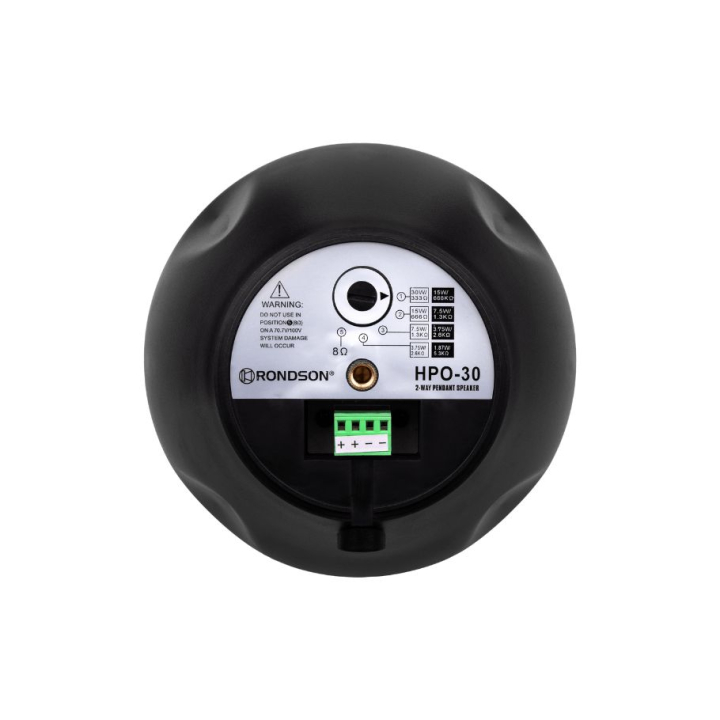 HPO-30BL Armarios suspendidos esféricos 30W en 100V