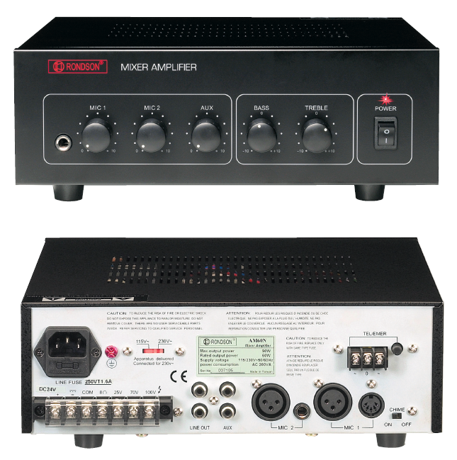 Amplificateurs mélangeurs 100 Volts standards