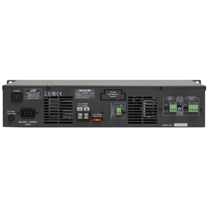 DA-1000DP - Amplificateur de puissance - face arriere
