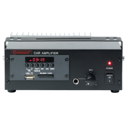 Amplifier pre-amplifier for vehicle sound system