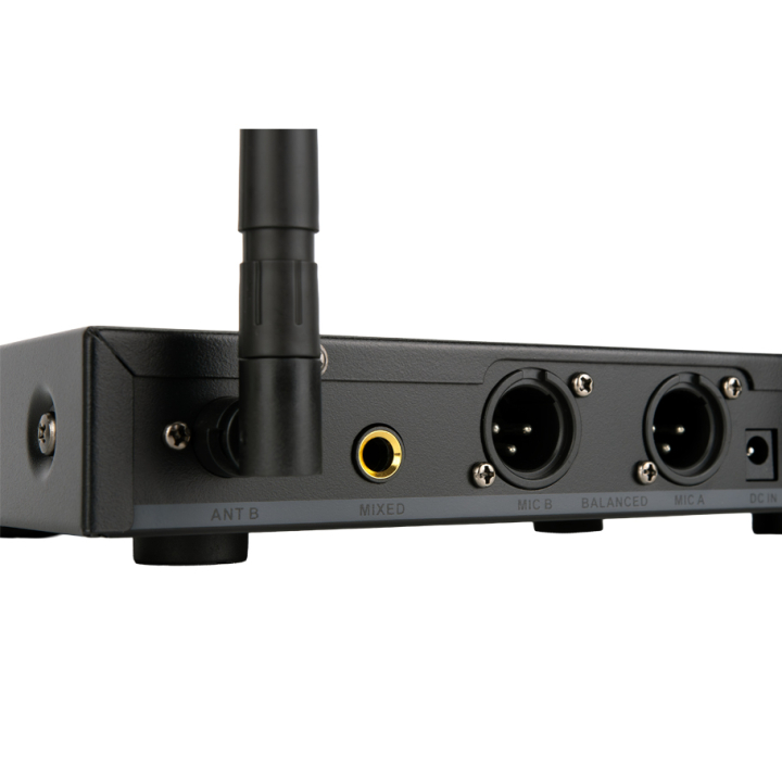 Système microphone HF double canaux avec 2 micros à main