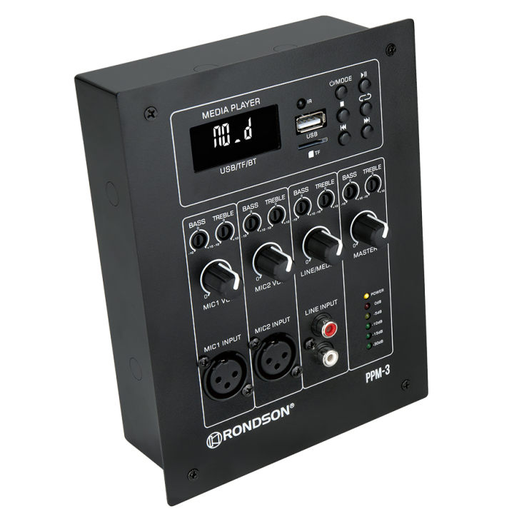Digital multimedia wall preamplifier white