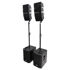 Sistema di colonne line array 820W amplificato con Bluetooth - K-ARRAY-102